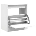 Armoire à chaussures blanc 60x42x69 cm bois d'ingénierie