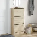 Armoire à chaussures chêne sonoma 60x21x125,5cm bois ingénierie