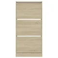Armoire à chaussures chêne sonoma 60x21x125,5cm bois ingénierie