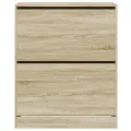 Armoire à chaussures chêne sonoma 80x34x96,5 cm bois ingénierie