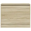 Armoire à chaussures chêne sonoma 80x34x63 cm bois d'ingénierie