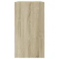 Armoire à chaussures chêne sonoma 80x34x63 cm bois d'ingénierie
