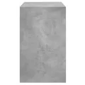 Armoire à chaussures gris béton 80x42x69 cm bois d'ingénierie