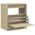 Armoire à chaussures chêne sonoma 60x42x69 cm bois d'ingénierie