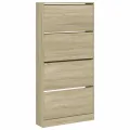 Armoire à chaussures 4 tiroirs rabattables chêne sonoma
