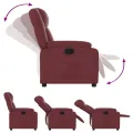 Fauteuil inclinable Rouge bordeaux Similicuir