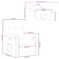 Fauteuil inclinable Rouge bordeaux Similicuir