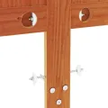 Tête de lit cire marron 150 cm bois massif de pin