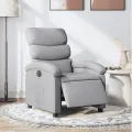Fauteuil inclinable électrique Gris clair Tissu