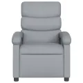 Fauteuil inclinable électrique Gris clair Tissu