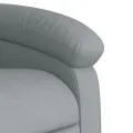 Fauteuil inclinable électrique Gris clair Tissu