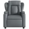 Fauteuil inclinable électrique Gris Similicuir