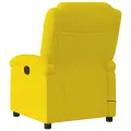 Fauteuil inclinable de massage électrique jaune velours