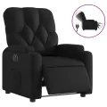Fauteuil inclinable électrique Noir Similicuir