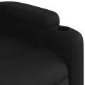 Fauteuil inclinable électrique Noir Similicuir