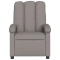 Fauteuil inclinable électrique Taupe Tissu