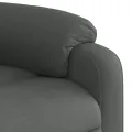 Fauteuil inclinable électrique Gris foncé Tissu