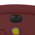 Fauteuil de massage inclinable électrique rouge bordeaux