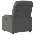 Fauteuil inclinable électrique Gris foncé Tissu