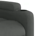 Fauteuil inclinable électrique Gris foncé Tissu