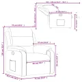 Fauteuil inclinable jaune velours