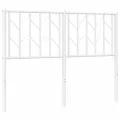 Tête de lit métal blanc 120 cm