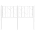 Tête de lit métal blanc 120 cm