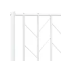 Tête de lit métal blanc 120 cm