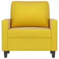 Fauteuil Jaune 60 cm Velours