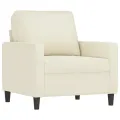 Fauteuil Crème 60 cm Velours