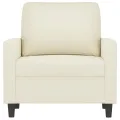 Fauteuil Crème 60 cm Velours