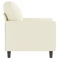 Fauteuil Crème 60 cm Velours