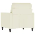 Fauteuil Crème 60 cm Velours