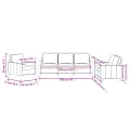 Ensemble de canapés 3 pcs avec coussins Rouge bordeaux Velours