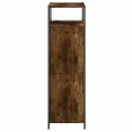 Armoire à chaussures chêne fumé 60x34x112 cm bois d'ingénierie