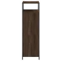 Armoire à chaussures chêne marron 60x34x112cm bois d'ingénierie