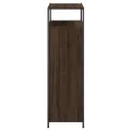 Meuble à chaussures chêne marron 75x34x112 cm bois d'ingénierie