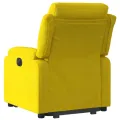 Fauteuil inclinable électrique jaune Velours