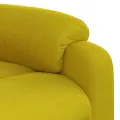 Fauteuil inclinable électrique jaune Velours