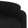 Fauteuil de massage inclinable Noir Velours