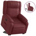 Fauteuil inclinable Rouge bordeaux Similicuir
