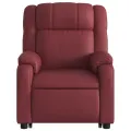 Fauteuil inclinable de massage Rouge bordeaux Similicuir
