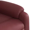 Fauteuil inclinable de massage Rouge bordeaux Similicuir