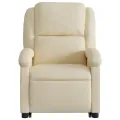 Fauteuil inclinable Crème Tissu