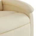 Fauteuil inclinable Crème Tissu