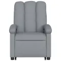 Fauteuil de massage inclinable Gris clair Tissu