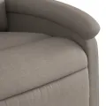 Fauteuil inclinable de massage Taupe Tissu