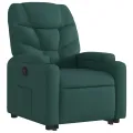 Fauteuil inclinable vert foncé tissu