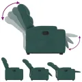 Fauteuil inclinable vert foncé tissu