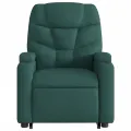 Fauteuil inclinable vert foncé tissu